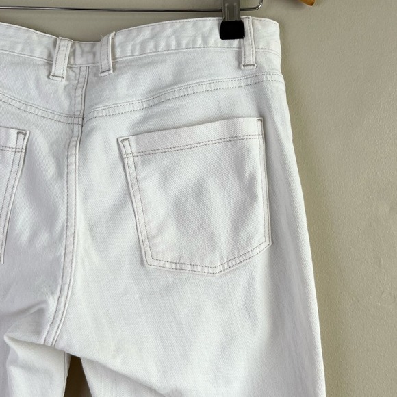 Boden White Straight Leg Jeans Mid Rise 30" Inseam Size‎ 6R - Picture 9 of 12